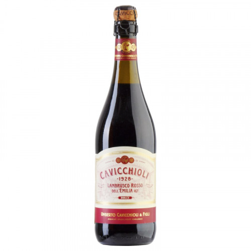 Игристое вино Cavicchioli, Lambrusco Rosso (Кавиккьоли, Ламбруско Россо)