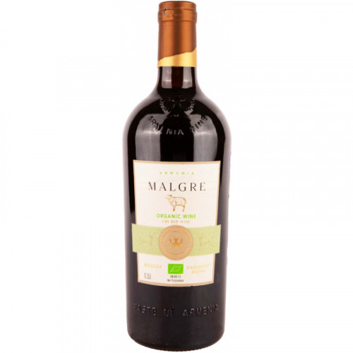 Вино красное сухое "Malgre" Organic ("Мальгре" Органик)