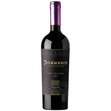 Вино красное сухое "7 Hermanos" Carmenere Gran Reserva ("7 Эрманос" Карменере Гран Ресерва), 2020