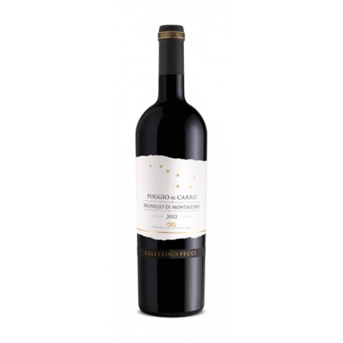 Вино красное сухое Celestino Pecci, "Poggio al Carro" Brunello di Montalcino (Челестино Печчи, "Поджо аль Карро" Брунелло ди Монтальчино), 2018